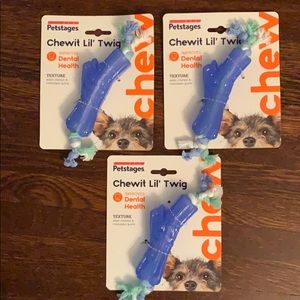 😻🐶 3 Petstages Chewit Lil’ Twig Dog Toys NWT